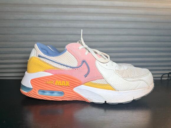 Nike Air Max Excee Mens’s Sneakers Pink Blue Yellow White Running Shoes Size 11